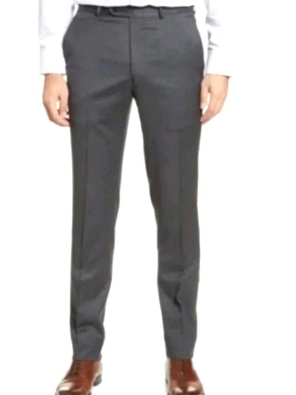 Peter Millar Mens Pants Size 38R Gray Wool Cashmere Blend Trouser Unhemmed New